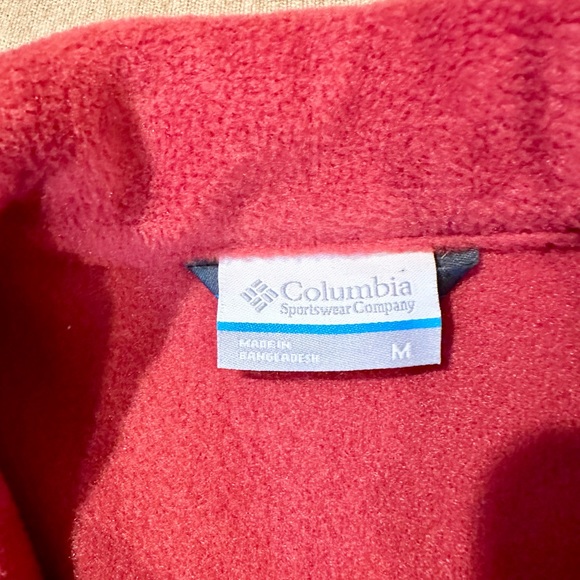 Columbia Men’s Burgundy Fleece Vest - Picture 5 of 12